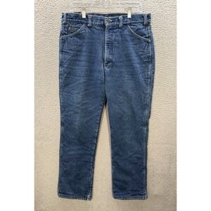 Vintage Key‎ Jeans Mens 36x30 Blue Denim Thinsulate Fleece Lined Made In USA 90s